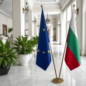 drapeau bulgarie avec mât