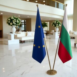 drapeau bulgarie avec mât
