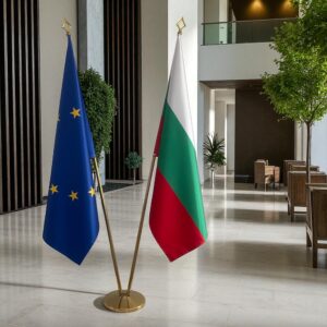 drapeau bulgarie avec mât