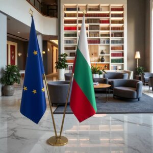 drapeau bulgarie avec mât