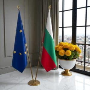 drapeau bulgarie avec mât