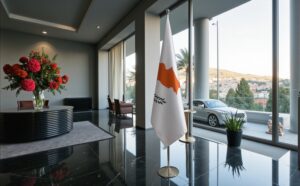 drapeau Chypre sur pied