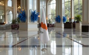 drapeau Chypre sur hampe