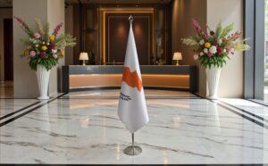 drapeau Chypre sur pied