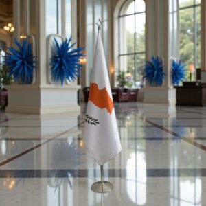 drapeau Chypre sur pied