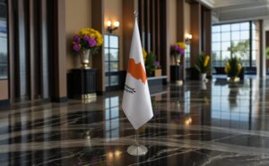 drapeau Chypre pour bureau