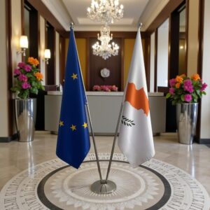 drapeau Chypre et UE