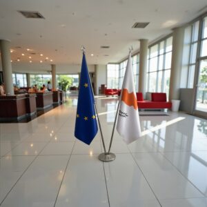 drapeau Chypre et UE