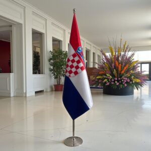 drapeau Croatie sur pied