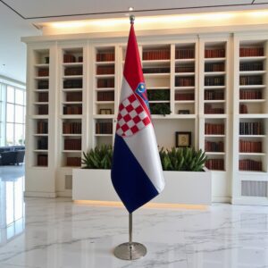drapeau Croatie sur pied
