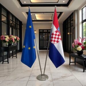 drapeau Croatie et UE