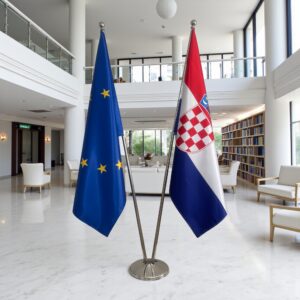 drapeau Croatie et UE