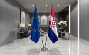 drapeau Croatie et UE