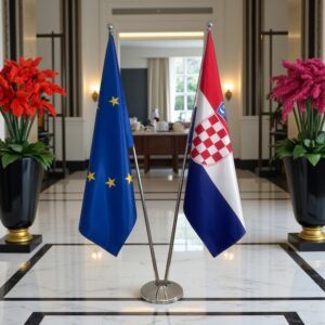 drapeau Croatie et UE