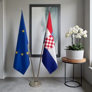 drapeau Croatie et UE