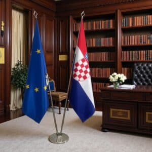drapeau Croatie et UE