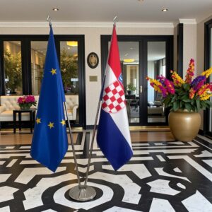 drapeau Croatie et UE