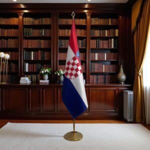 drapeau Croatie pour bureau