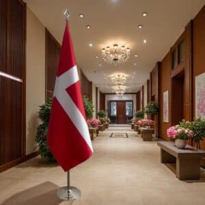 drapeau Danemark sur pied