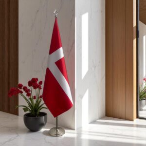 drapeau Danemark sur pied