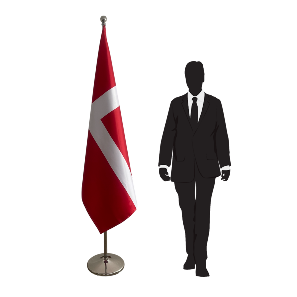 drapeau danemark sur pied
