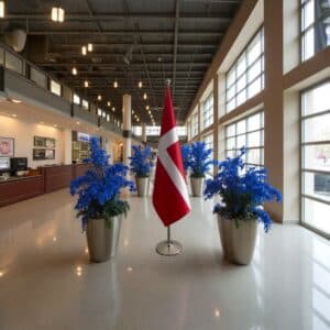 drapeau Danemark sur socle