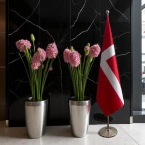 drapeau Danemark sur socle
