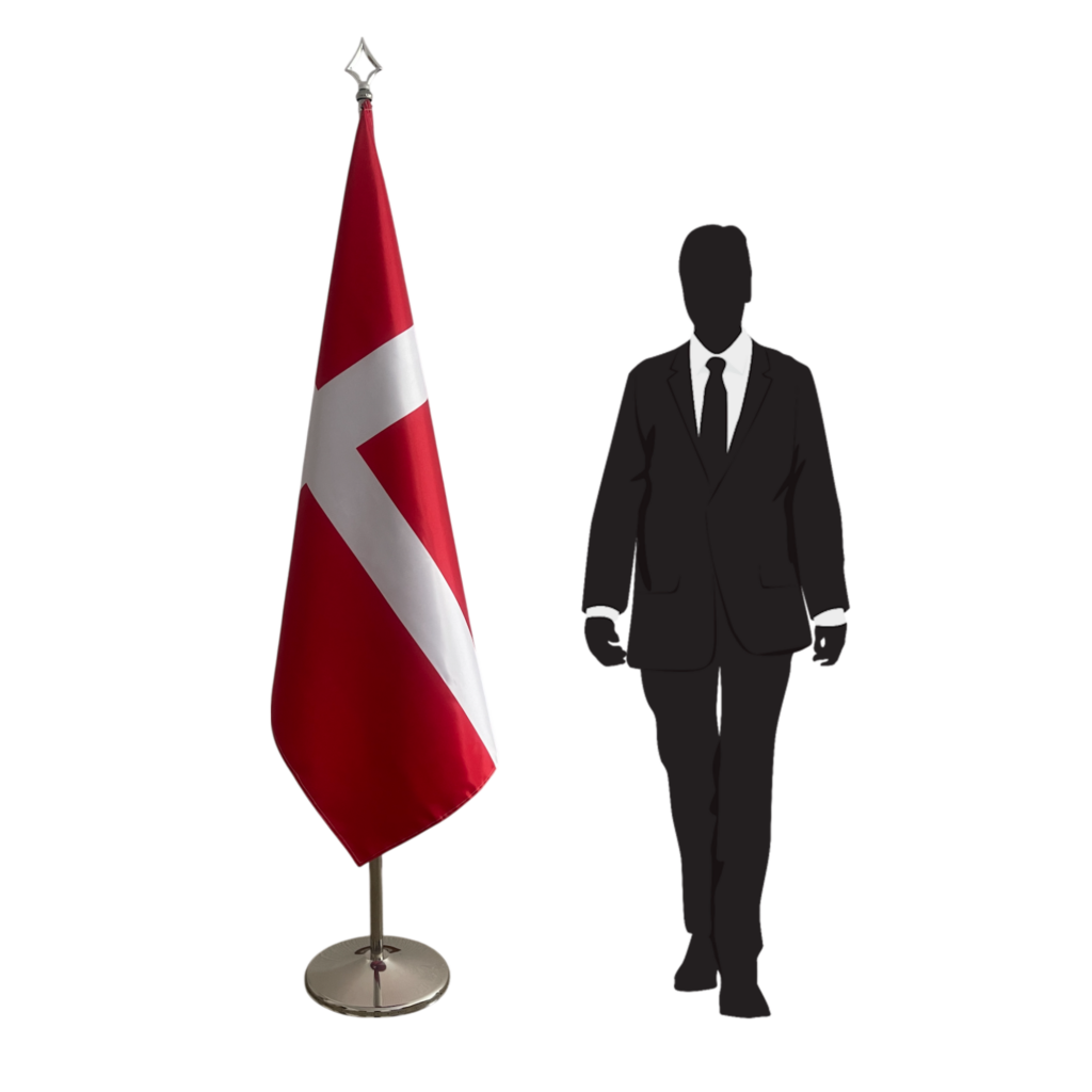 drapeau danemark sur pied