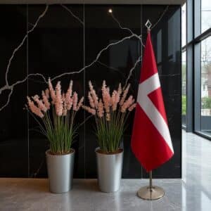 drapeau Danemark sur hampe