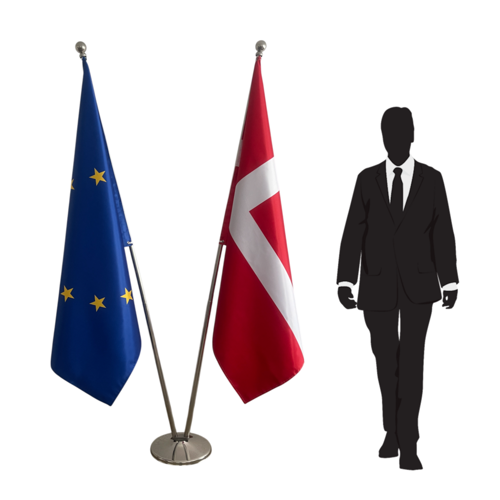 drapeau danemark sur pied