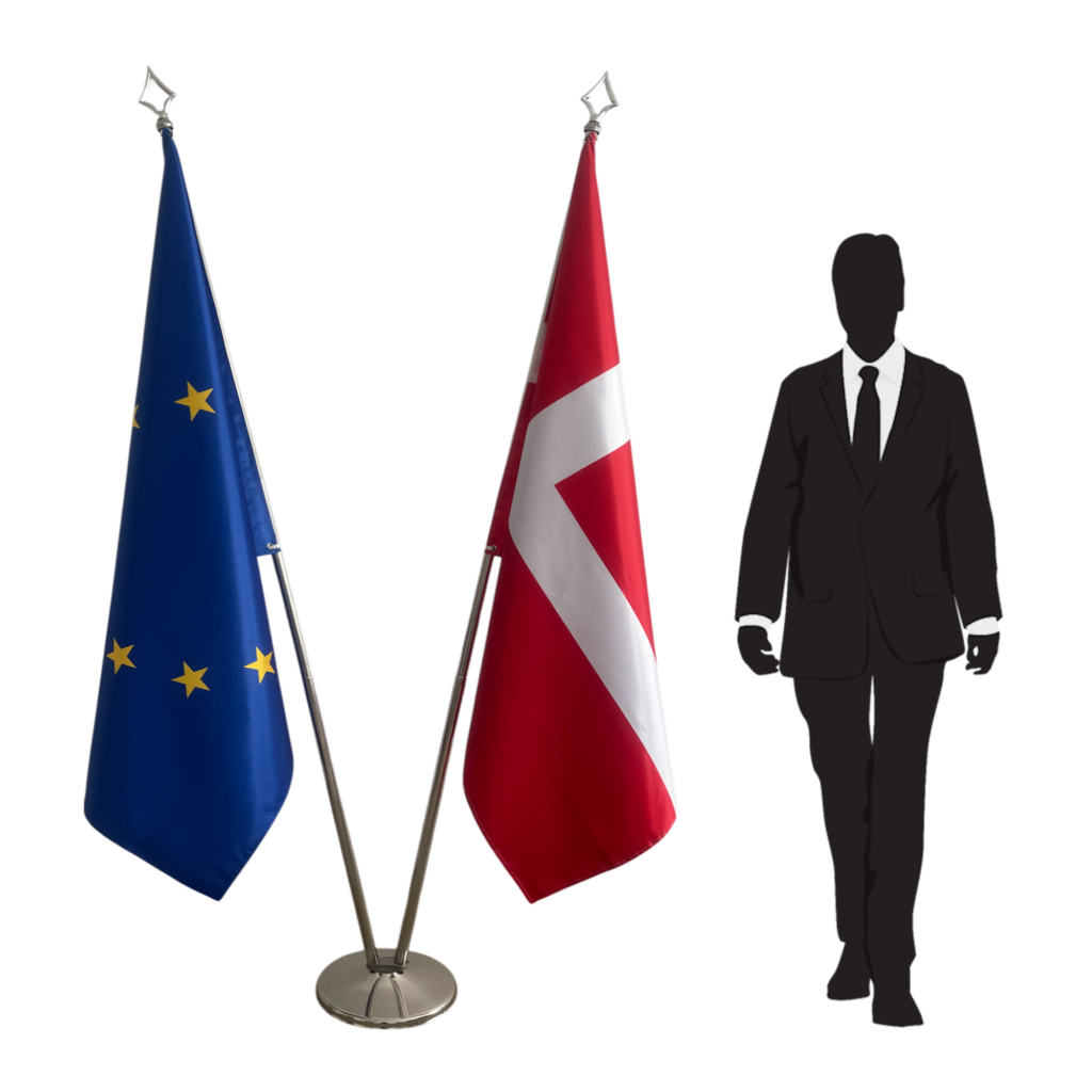 drapeau danemark sur pied