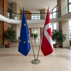 drapeau Danemark et UE