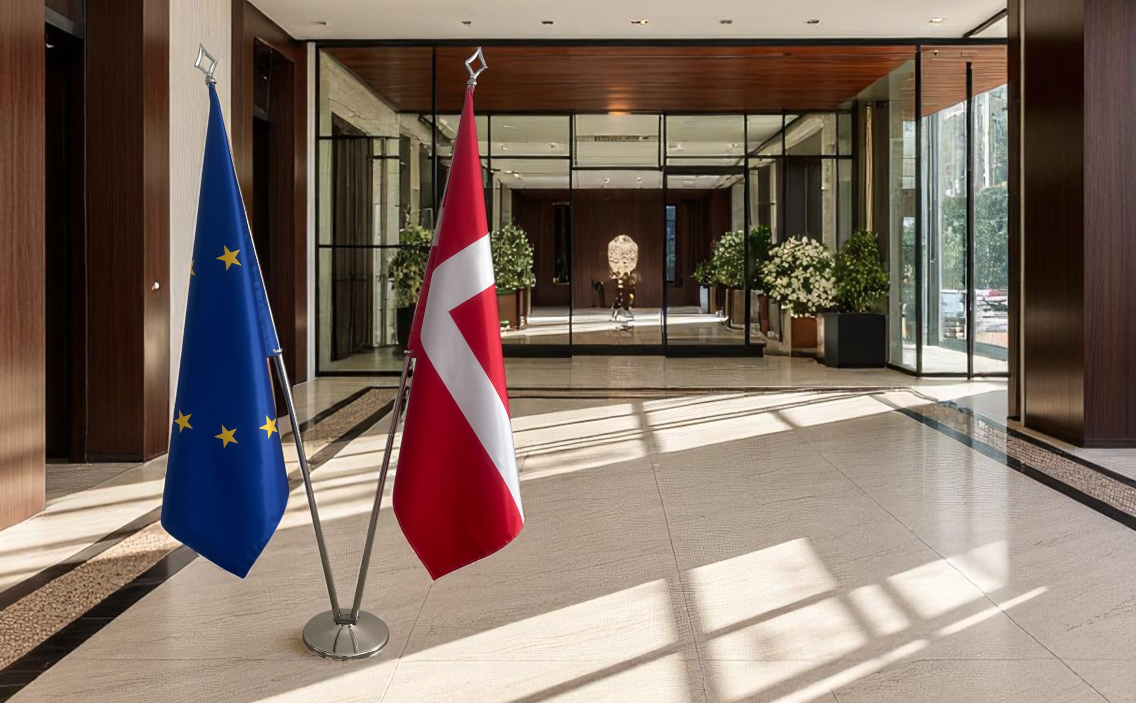 drapeau Danemark et UE