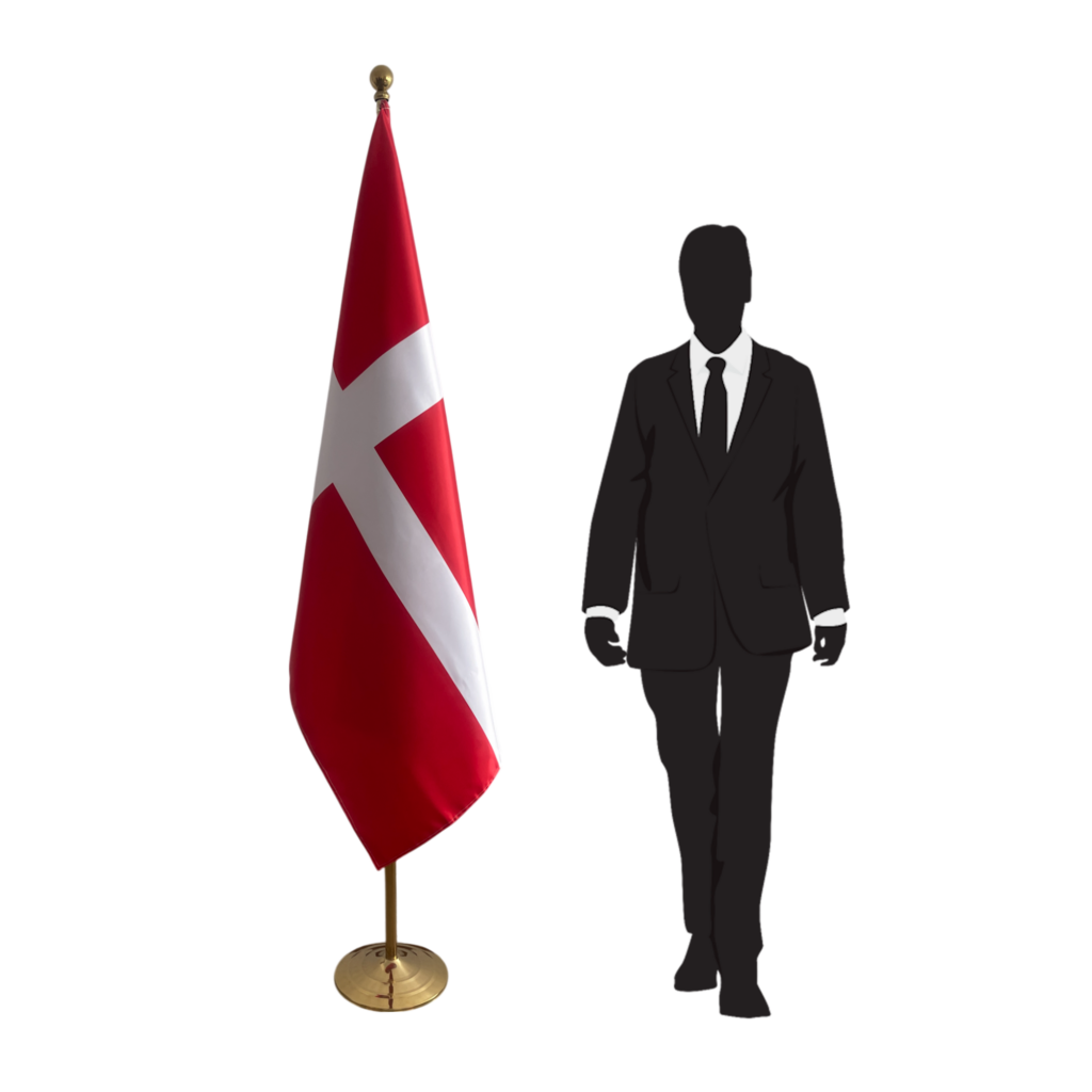 drapeau danemark sur pied