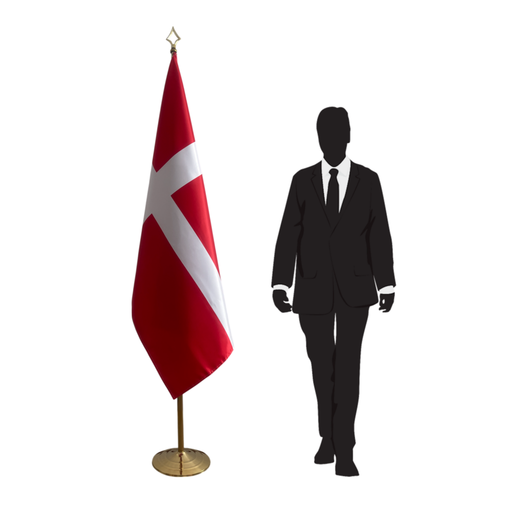 drapeau danemark sur pied