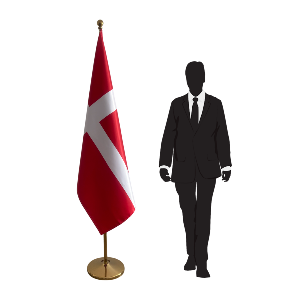 drapeau danemark sur pied