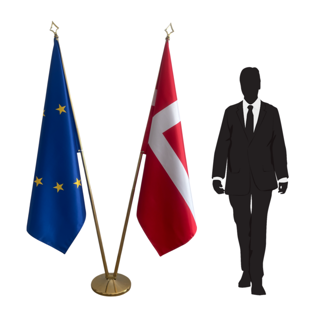 drapeau danemark sur pied