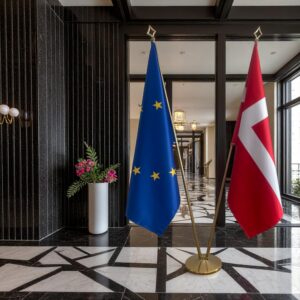 drapeau Danemark et l'UE
