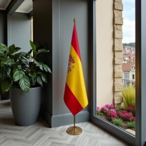 drapeau espagne sur pied