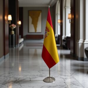 drapeau espagne sur hampe