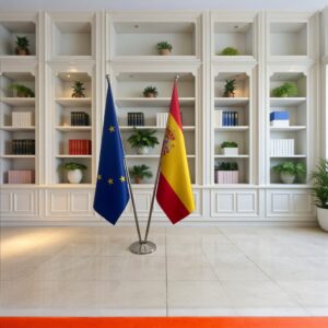 drapeau espagne et UE