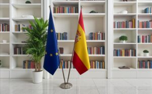 drapeau espagne et UE