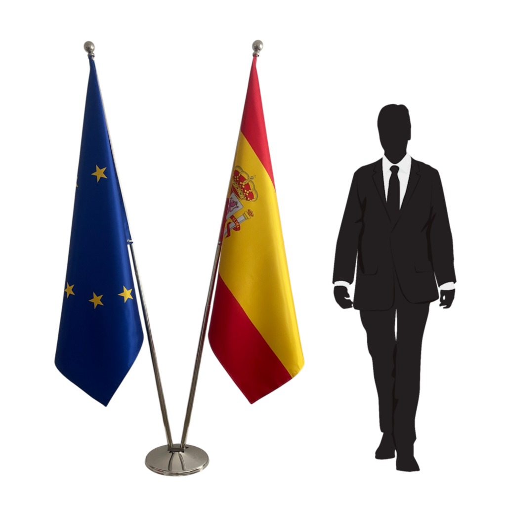 drapeau espagne sur pied