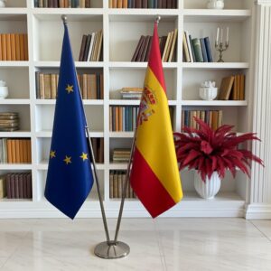 drapeau espagne et UE