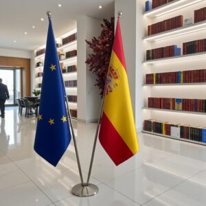 drapeau espagne et UE