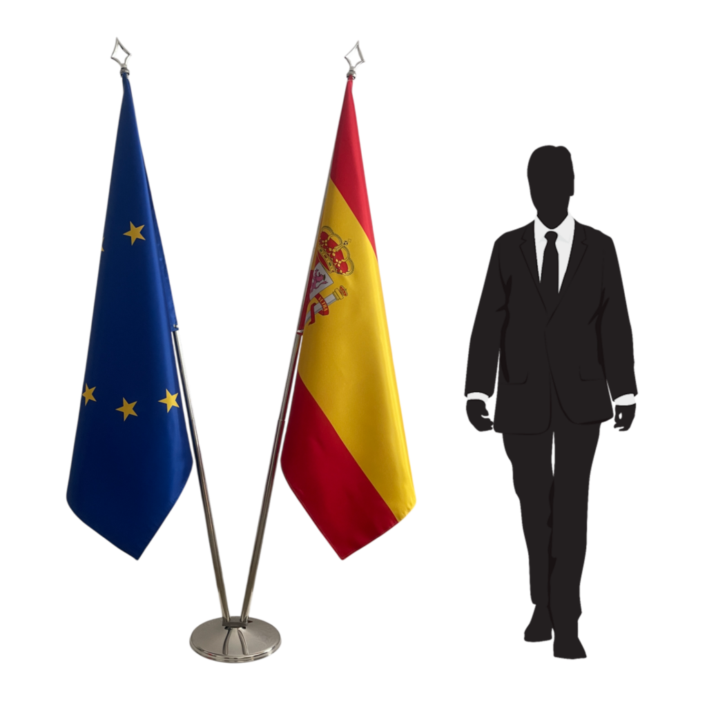 drapeau espagne sur pied