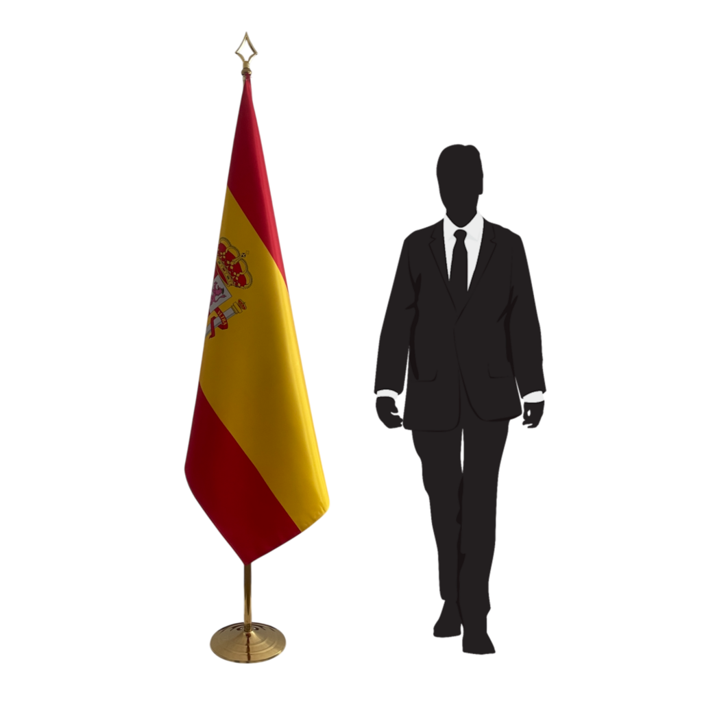 drapeau espagne sur pied