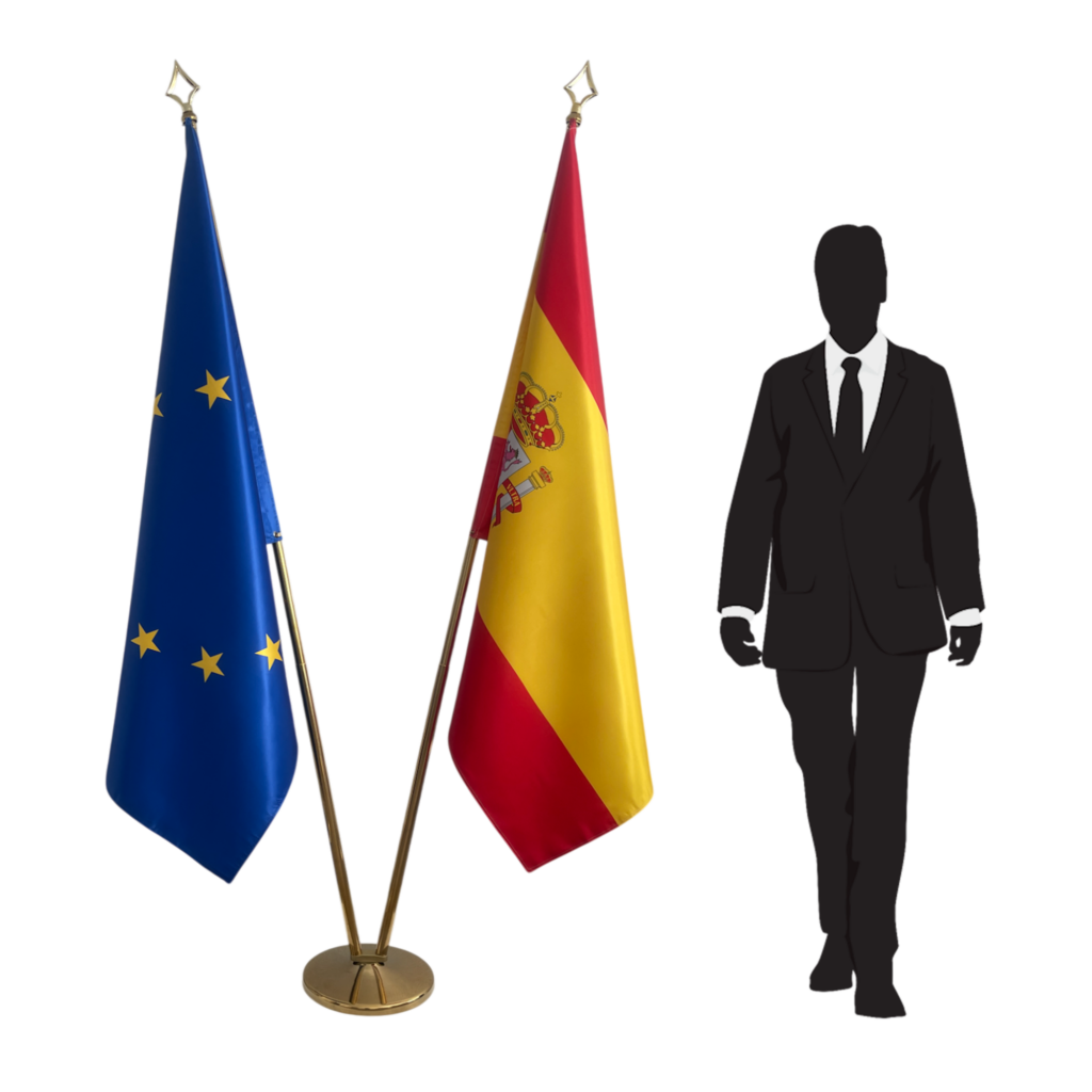 drapeau espagne sur pied