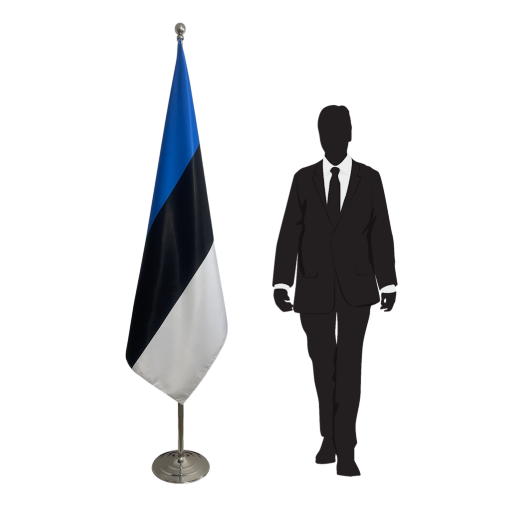 drapeau estonie sur pied
