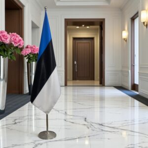 drapeau estonie sur pied